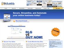 Tablet Screenshot of dlguard.com